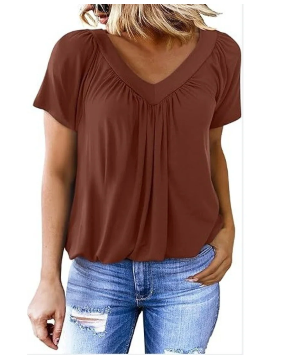 KATHLEEN™ - Casual V-Neck Top