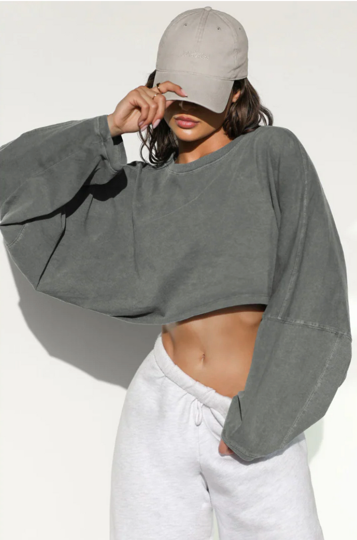 SKYE™ - Casual Cropped Pullover Sweatshirt
