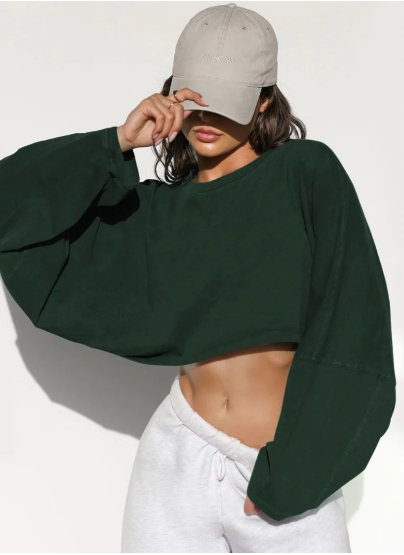 SKYE™ - Casual Cropped Pullover Sweatshirt