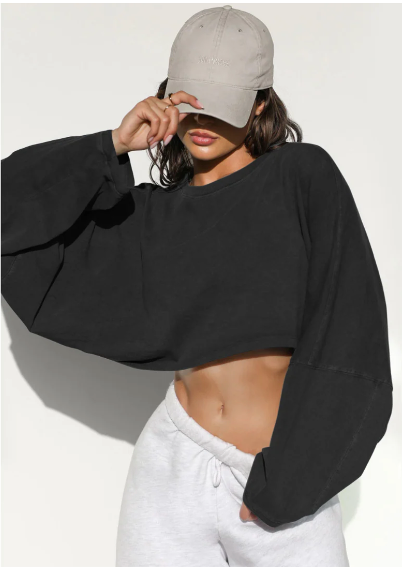 SKYE™ - Casual Cropped Pullover Sweatshirt