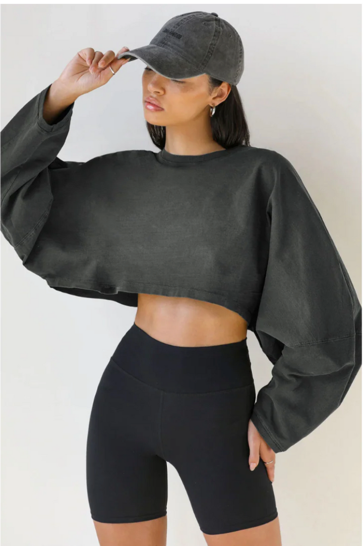 SKYE™ - Casual Cropped Pullover Sweatshirt