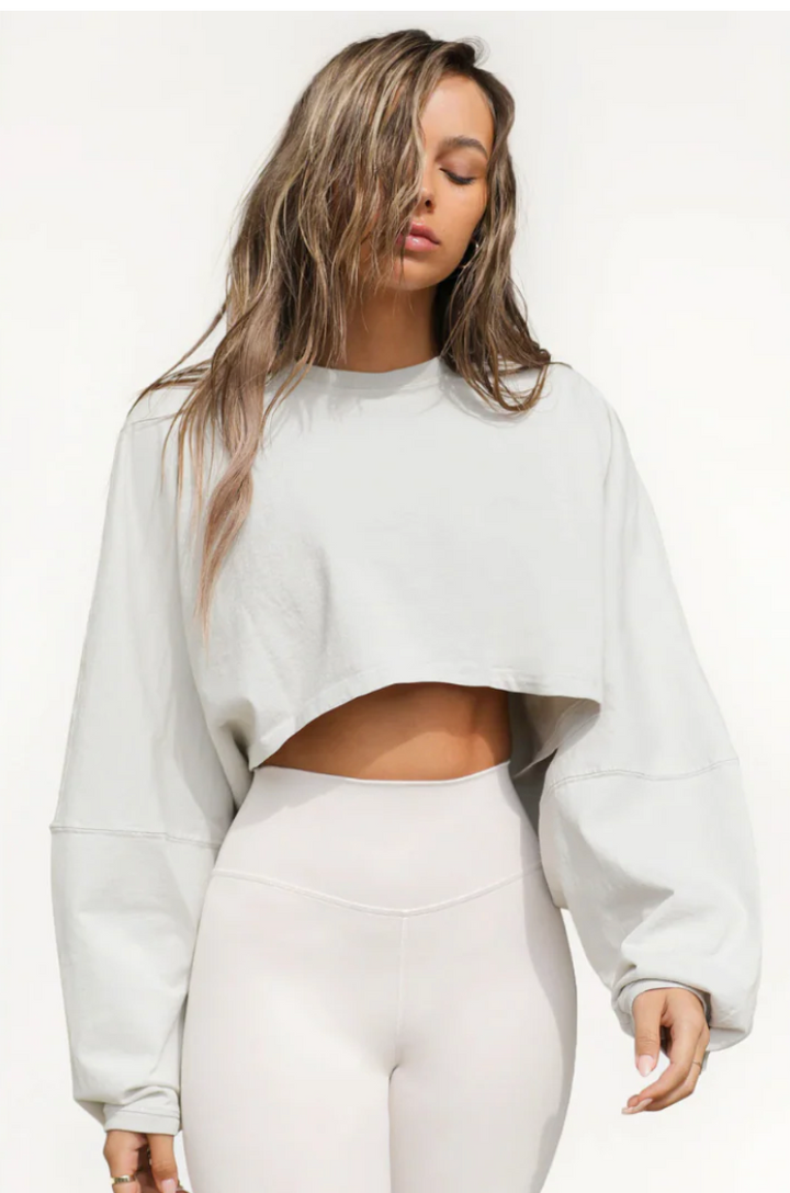 SKYE™ - Casual Cropped Pullover Sweatshirt