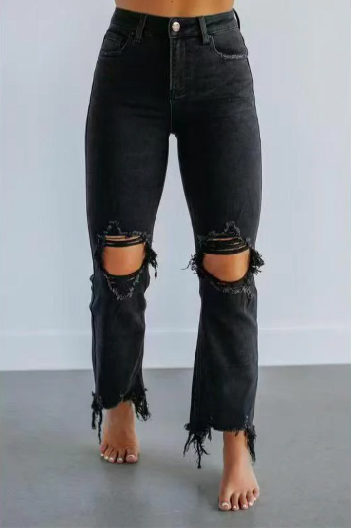 TALA™ – Casual Washed Slim-Fit Ripped Jeans
